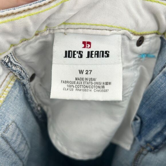 JOE'S JEANS Vintage Series 1971 Light Blue Rainbow Embroidered Flare Jeans 27 - Picture 9 of 9